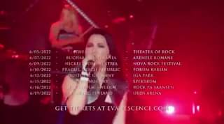 Pour la tournée à venir (juin) en Europe, Evanescence annonce avoir modifié la s…