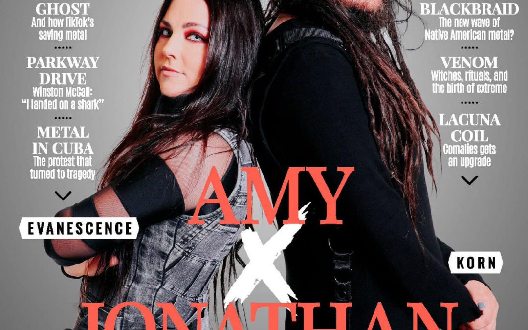 Amy et Jonathan en couverture du nouveau Metal Hammer